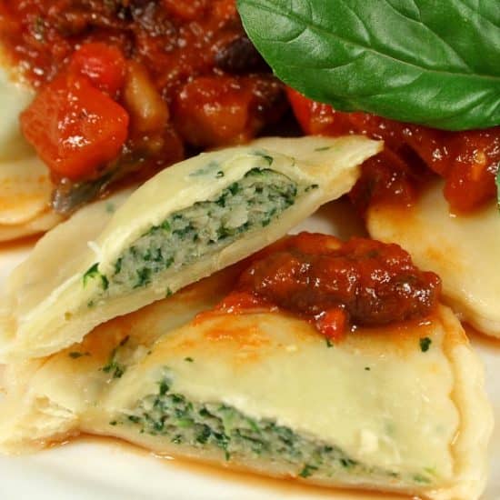 Cooked Spinach Ravioli Recipe My Edible Food 1501