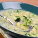 slow cooker creamy broccoli-potato soup recipe