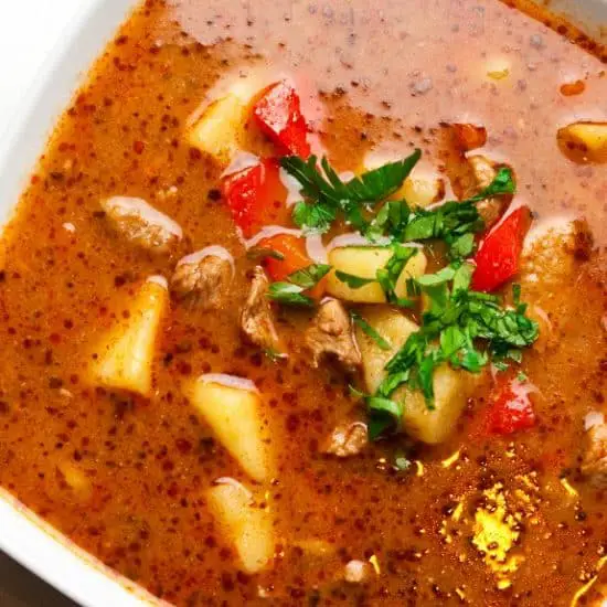 Classic Hungarian Goulash Soup Recipe My Edible Food