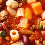 pressure-cooker-pasta-fagiole-recipe Pressure cooker pasta Fagiole recipe. Italian ziti pasta with ground beef, spices, and vegetables cooked in a pressure cooker. #pressurecooker #instantpot #pasta #dinner #italian #beans #homemade
