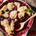 the best slow cooker double-berry cobbler recipe