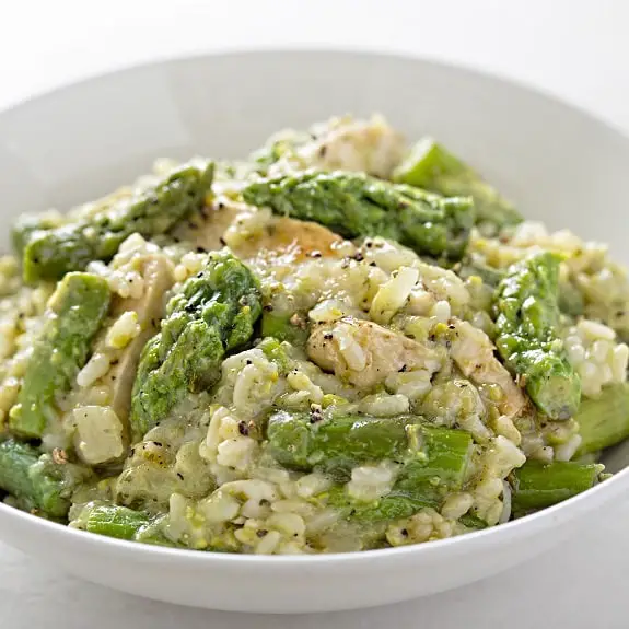 chicken-asparagus risotto recipe