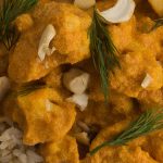 Instant pot cauliflower tikka masala recipe. Cauliflower with spices and herbs cooked in an electric instant pot. Very healthy vegan-friendly Indian recipe. #instantpot #pressurecooker #dinner #vegan #vegetarian #healthy #indian #homemade