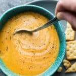 instant-pot-vegan-carrot-ginger-soup-recipe Instant pot vegan carrot ginger soup recipe. Vegan, gluten-free and dairy-free soup cooked in an instant pot. Easy and healthy. #instantpot #pressyrecooker #vegan #glutenfree #healthy #dinner #homemade