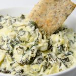 Instant pot keto spinach and artichoke dip. Very popular healthy keto diet dip cooked in an electric instant pot. #pressurecooker #instantpot #dip #appetizers #party #keto #lowcarb