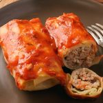 instant-pot-keto-stuffed-cabbage-recipe Instant pot keto stuffed cabbage recipe. Meat-stuffed cabbage cooked in an electric instant pot. Healthy and easy. #instantpot #pressurecooker #dinner #keto #lowcarb #healthy #weightloss