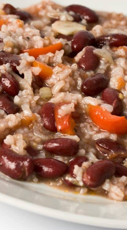 Instant Pot Vegetarian Red Beans and Rice Recipe | MY EDIBLE FOOD