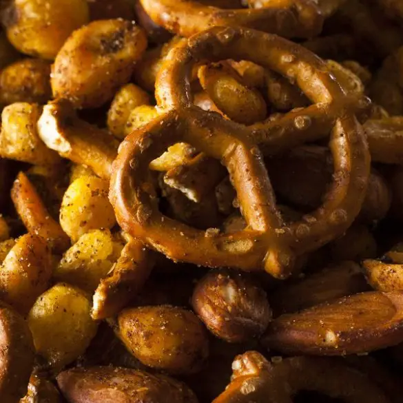 air-fryer-spicy-mixed-nuts-recipe Air fryer spicy mixed nuts recipe. Learn hot to prepare yummy snacks in an air fryer. #airfryer #snacks #party #appetizers #healthy #easy