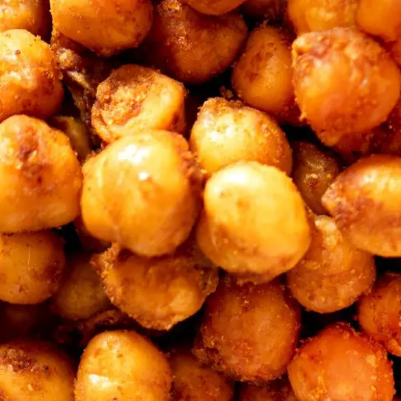 Air fryer crispy chickpeas recipe. Learn how to cook yummy and crispy snack in an air fryer. #airfryer #snacks #appetizers #party