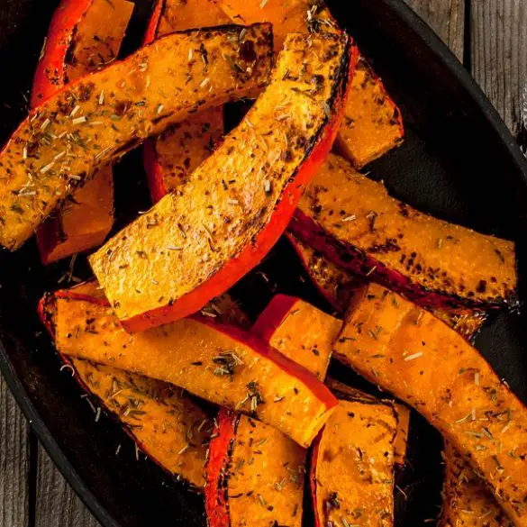 air-fryer-roasted-pumpkin-recipe Air fryer roasted pumpkin recipe. An excellent, healthy autumn pumpkin fried in an air fryer. #airfryer #pumpkin #autumn #appetizer