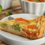 Air fryer broccoli quiche recipe. If you're looking for a healthy recipe that's easy to make, easy to eat, and surprisingly delicious, this Broccoli Quiche is the perfect dish. #airfryer #quiche #breakfast #easy #healthy