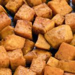 air-fryer-sweet-potato-cubes-recipe Air fryer sweet potato cubes recipe. Learn how to cook spicy and delicious sweet potatoes in an air fryer. #airfryer #dinner #potatoes #spicy #healthy #vegetarian #vegan