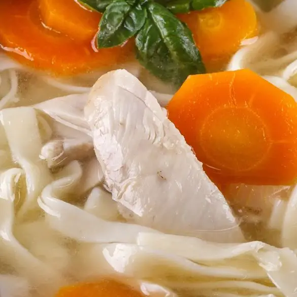 instant-pot-healthy-chicken-noodle-soup-recipe Instant pot healthy chicken noodle soup recipe. Thanks to The Instant Pot Electric Pressure Cooker, a healthy and delicious chicken noodle soup recipe is now easy to make. #pressurecooker #instantpot #chicken #soup #noodles #recipes #food #cooking