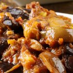 Instant pot-baked eggplant caponata recipe. A simple and easy recipe, the baked eggplant caponata is a hearty dish that can be enjoyed as an appetizer or light lunch. #pressurecooker #instantpot #italian #appetizers #sidedish #dinner #healthy #vegan