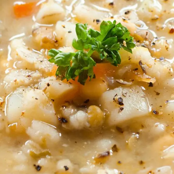 instant-pot-vegetable-barley-soup-recipe Instant pot vegetable barley soup recipe. This is a very healthy recipe, quick and easy to make. #pressurecooker #instantpot #dinner #healthy #vegetable #vegan