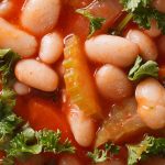 Slow cooker Italian bean soup recipe. A hearty soup for a cold winter day. #slowcooker #crockpot #vegetarian #vegan #healthy #homemade #dinner