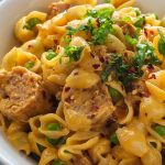 Instant pot turkey sausage and macaroni casserole. This recipe for a casserole is perfect for those hectic mornings when you don't have time to mess around in the kitchen. #pressurecooker #instantpot #dinner #casserole #homemade #sausage #turkey #macaroni
