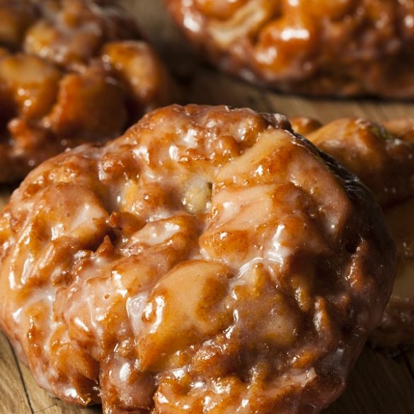 Air fryer sweet apple fritters recipe. This recipe is great for fall and perfect with a cup of coffee or tea. #airfryer #desserts #apples #breakfast #homemade #sweet