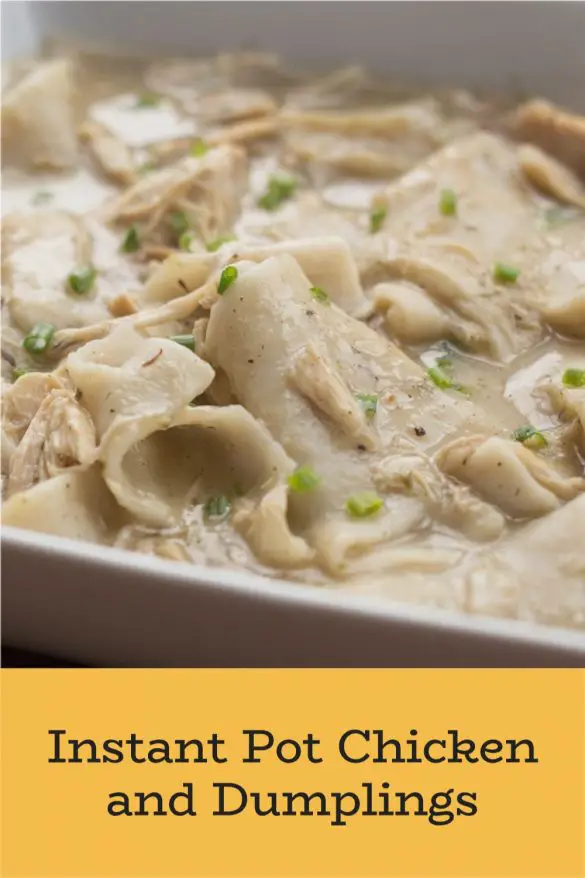 Instant Pot Chicken and Dumplings Recipe - MY EDIBLE FOOD