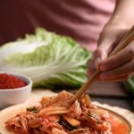 Instant pot kimchi cabbage recipe. Kimchi is a traditional Korean dish that is made of cabbage, radishes, and other vegetables fermented with garlic and red chili peppers. #instantpot #pressurecooker #vegetarian #vegan #healthy #korean #kimchi #cabbage #recipes