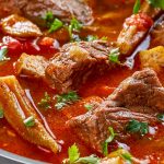 slow-cooker-beef-and-okra-stew-recipe Slow cooker beef and okra stew recipe. The family-favorite recipe for a satisfying and flavorful slow cooker beef and okra stew that's perfect for cozy meals on a cold winter's day or to make ahead for busy weeknights. #slowcooker #crockpot #recipes #dinner #homemade #stew
