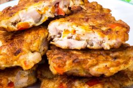 Air fryer chicken fritters recipe. These chicken fritters are the perfect healthy and delicious recipe for your weeknight meal. #airfryer #chicken #healthy #homemade #summerrecipes #dinner