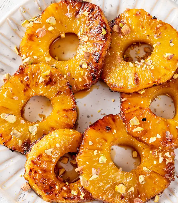 Air Fryer Golden Pineapple Rings - MY EDIBLE FOOD