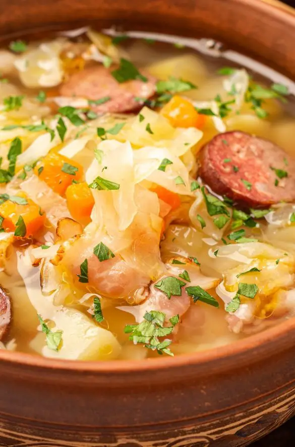 Instant Pot Sauerkraut Soup Recipe - MY EDIBLE FOOD