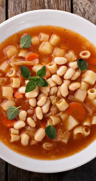 Slow Cooker White Bean And Pasta Soup My Edible Food 6337